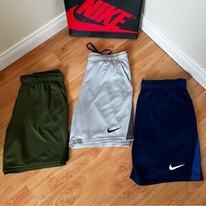 Nike Dri Fit Shorts  Size Large Three Pairs